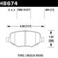 Hawk Ford Edge/Explorer/Flex/Taurus/ Lincoln MKS/MKT/MKX HPS Rear Brake Pads