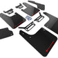 Rally Armor 12-20 Toyota 4Runner Black UR Mud Flap w/ Red Logo