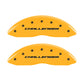 MGP 4 Caliper Covers Engraved Fr Challenger Rr Vintage RT Yellow Finish Black Char 06 Dodge Charger