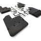 Rally Armor 19-23 Jeep JT Gladiator Mojave/Rubicon Black Mud Flap w/ Metallic Black Logo
