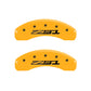 MGP 4 Caliper Covers Engraved Front Corvette C7 Engraved Rear Z51/2015 Yellow finish black ch