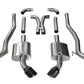 Corsa 10-15 Chevrolet Camaro SS 6.2L V8 Manual Black Xtreme 3in Cat-Back