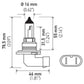 Hella Bulb 9006 12V 55W P22D T4 +50