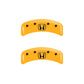 MGP 4 Caliper Covers Engraved Front Honda Engraved Rear H Logo Yellow finish black ch
