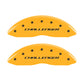 MGP 4 Caliper Covers Engraved F & R Block/Challenger Yellow Finish Black Char 2006 Dodge Charger