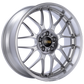 BBS RS-GT 18x8.5 5x120 ET15 Diamond Silver Center Diamond Cut Lip Wheel -82mm PFS/Clip Required
