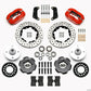 Wilwood Forged Dynalite Front Kit 10.75in Drilled Red 64-65 Mustang 6 Cylinder 4-lug