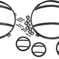 Kentrol 07-18 Jeep Wrangler JK Headlight/Marker Cover Set 6 Pieces - Powdercoat Black