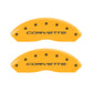 MGP 4 Caliper Covers Engraved Front & Rear C5/Corvette Yellow finish black ch