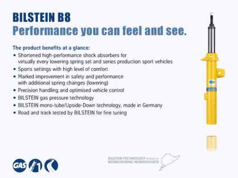 Bilstein B8 SP 14-15 Mini Cooper Base/S Rear Twintube Strut Assembly