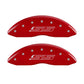 MGP 4 Caliper Covers Engraved Front & Rear Gen 5/SS Red finish silver ch