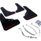Rally Armor 12-18 Fiat 500 (Pop/Sport/Lounge/Abarth) Black UR Mud Flap w/ Red Logo