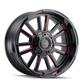 Mayhem 8115 Apollo 20x10 / 8x170 BP / -19mm Offset / 125.2mm Hub Black w/ Prism Red Wheel