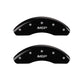 MGP 4 Caliper Covers Engraved Front & Rear MGP Black Finish Silver Char 2018 Chevrolet Equinox