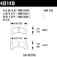 Hawk GM Metric DTC-70 Race Brake Pads w/.0594 Thickness