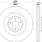 Hella Pagid Front High Carbon Brake Rotor - 05-09 Audi A8