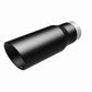 MagnaFlow Tip Stainless Black Coated Single Wall Round Single Outlet 5in Dia 3.5in Inlet 14.5in L