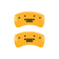 MGP 4 Caliper Covers Engraved Front JEEP Engraved Rear JEEP Grill logo Yellow finish black ch