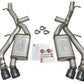 aFe MACHForce XP 3in 304 SS Axle-Back Exhaust Dual Exhaust (NPP) w/ Black Tips 16-17 Camaro SS V8