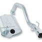 Borla 88-90 Jeep Wrangler 4.2L 4WD Cat-Back 2.25x2in Single Square Intrcld Rr 2.75x2.5in Sqr x6.5in