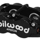 Wilwood Caliper-Narrow Superlite 4R - Black 1.12/1.12in Pistons 0.81in Disc