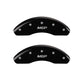 MGP 4 Caliper Covers Engraved Front & Rear MGP Black finish silver ch