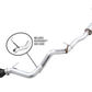 AWE Tuning 2021+ Ford Bronco 0FG Single Rear Exit Exhaust w/Diamond Black Tip & Bash Guard
