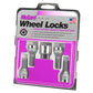 McGard Wheel Lock Bolt Set - 4pk. (Cone Seat) M12X1.25 / 17mm Hex / 22.0mm Shank Length - Chrome