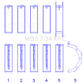 King Ford 302cid Coyote Coated (Size .026) Crankshaft Main Bearings (Set of 5)