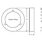 Hella COURTESY Lamp RND BLUE MD12 SS RIM 2XT