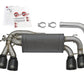 aFe MACHForce XP 3in - 2 1/2in Axle Back 304SS Exhaust w/ Black Tips 16-17 BMW M2 (f87)