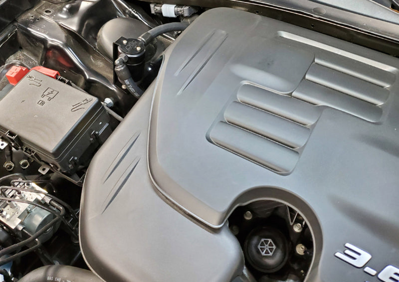 J&L 11-22 3.6L V6 Dodge Charger/Challenger/Chrysler 300C Oil Separator 3.0 - Black Anodized