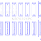 King BMW M20/M50 2.0L/2.5L/2.7L Crankshaft Main Bearings Set (Size STDX) - 7 Pairs Coated