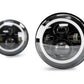 DV8 Offroad 07-18 Jeep Wrangler JK LED Projector Headlights w/ Angel Eyes