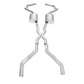 Stainless Works Chevy Camaro 1967-69 Exhaust 3in Stainless with X-Pipe