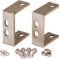 Kentrol 87-95 Jeep Wrangler YJ Rear Bumper Brackets Pair - Polished Silver