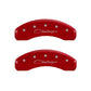 MGP 4 Caliper Covers Engraved Front & Rear Cursive/Challenger Yellow finish black ch