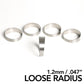 Ticon Industries 1.25in 45 Degree 2.2D/2.75in CLR LR 1.2mm/.047in Wall Titanium Pie Cuts - 5pk