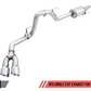 AWE Tuning 2015+ Ford F-150 0FG Single Exit Performance Exhaust System w/4.5in Chrome Silver Tips