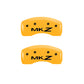 MGP 4 Caliper Covers Engraved Front & Rear MGP Black finish silver ch