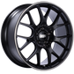 BBS CH-R 20x9 5x120 ET29 Satin Black Polished Rim Protector Wheel -82mm PFS/Clip Required