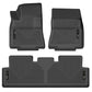 Husky Liners 20-22 Tesla Y WeatherBeater Front & 2nd Seat Floor Liner - Blk