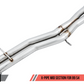 AWE Tuning Audi B9 S4 Track Edition Exhaust - Non-Resonated (Silver 102mm Tips)