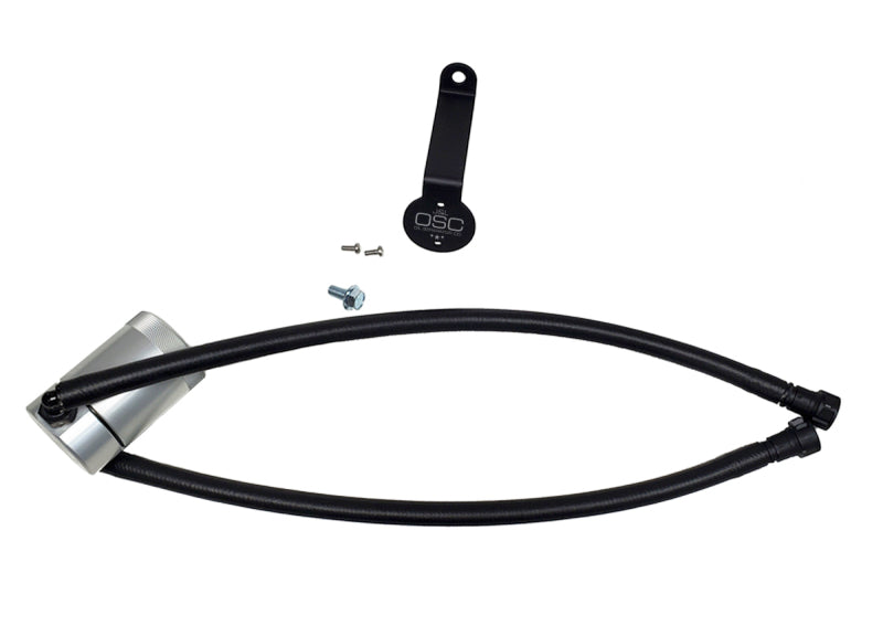 J&L 20-22 Chevy Silverado/GMC Sierra 2500/3500 6.6L Drivers Side Oil Separator 3.0 - Clear Anodi