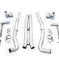 AWE Tuning 2017+ Challenger 5.7L Touring Edition Exhaust - Non-Resonated - Chrome Silver Quad Tips