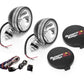 Rugged Ridge 6in Halogen Light Kit Black Steel Housings