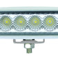Hella Value Fit Mini Flush Mount 7.7in - 18W White Housing Flood Beam LED Light Bar