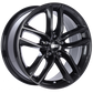BBS SX 18x8 5x114.3 ET40 Crystal Black Wheel -82mm PFS/Clip Required