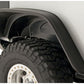 Bushwacker 07-18 Jeep Wrangler Flat Style Flares 2pc Fits 2-Door Sport Utility Only - Black