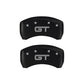 MGP Rear set 2 Caliper Covers Engraved Rear GT Red finish silver ch